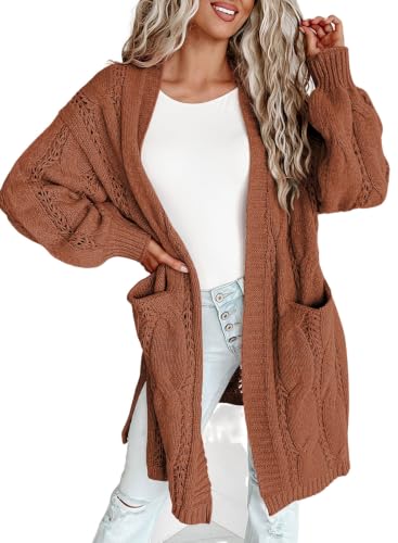 Image of Dokotoo Women Long Cardigan Open Front Knit Sweater 2026