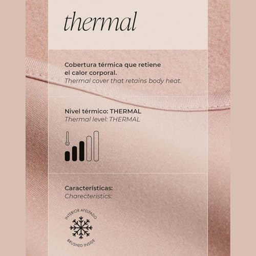 YSABEL MORA - Camiseta Interior Térmica Manga Larga para Hombre, Material Adaptable y Sostenible, Diseño Mediterráneo, Fabricada en Valencia, Ideal para Climas Fríos y Actividades al Aire Libre