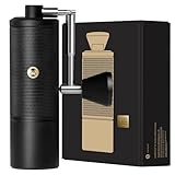 TIMEMORE C5 ESP Pro コーヒーミル手動タイムモアS2C-042-III コニカルバー搭載0.015mm精密調整可能滑り止めベース＆大容量ビーンコンテナー 全金属製携帯用手挽きミルエスプレッソ/フレンチプレス/プールオーバー対応 ブラック