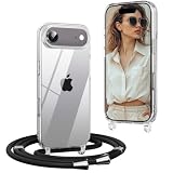 OLEPHY Coque avec Cordon pour iPhone Air 6,5'', Noir