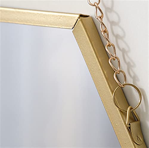 Miroir mural hexagonal Tieyi petit modèle pour miroir cosmétique de coiffeuse - 5