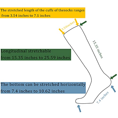 Sevening Kids Knee High Soccer Socks - 3 Pairs Long Football Socks， For 6-12 Year Youth (Navy Blue) #TOP2