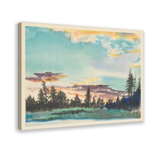 Affiche Lyell Fork Tuolumne Meadows Chiura Obata Toile Murale Déco Cadre 61x91cm