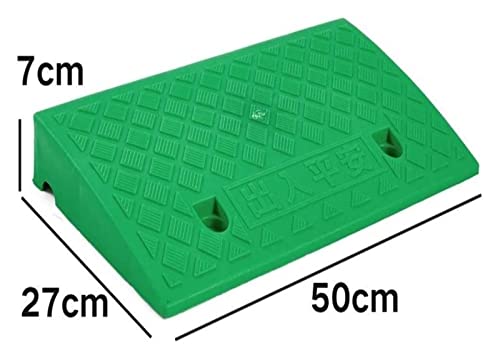 Rampa para silla de ruedas para discapacitados, rampa para umbral de puerta tamaño 50 x 27 x 7 cm, color verde miniatura 2