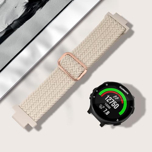 Correa trenzada de nylon compatible con Garmin Forerunner 235 miniatura 2