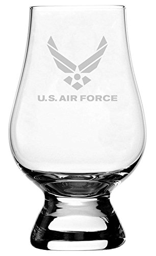 United States Air Force Etched Glencairn Crystal Whisky Glass United States Air Force Etched Glencairn Crystal Whisky Glass