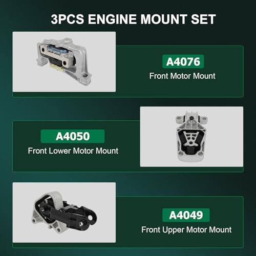 SCITOO Front Engine Motor Mount Set for Mercedes-Benz B250 2013-2016, for Mercedes-Benz CLA250 2014-2019 A4076 A4050 A4049 by SCITOO - Used condition - Image 4