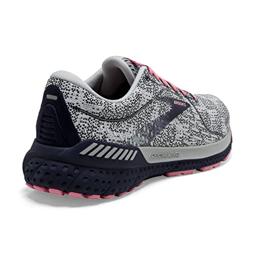 Brooks Brooks Women's Adrenaline GTS 21 Supportive Running Shoe - White/Peacoat/Coral - 11.5 Medium