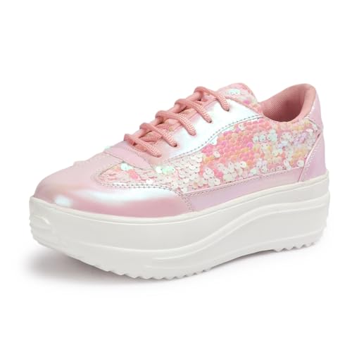 Image of Vendoz Women Party & Casual Glitter Wedding Bridal Sneakers