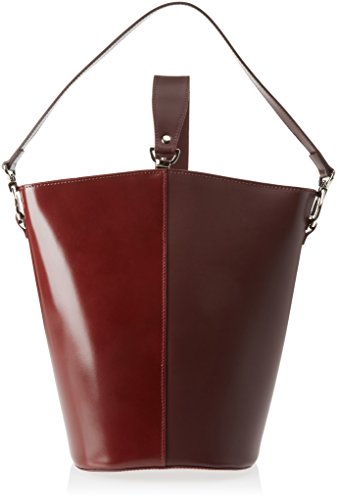 Chicca Borse 8890, Bandolera para Mujer, Rojo (Bordo), 31x33x16 cm (W x H x L) Cover