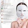 AMZGIRL LED Mask Light Therapy| 7 Color Skin Rejuvenation Therapy LED Photon Mask Light Facial Skin Care Anti Aging Skin Tightening Wrinkles Toning Mask Home Light Therapy Facial Care Mask Daily Care