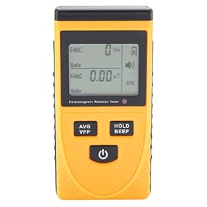 Radiation Tester,Electromagnetic Radiation Detector,EMF Tester GM3120,Sound and Light Alarm,Data Locking,Radiation Assessment,Large and Clear LCD Display Screen,Compact Size