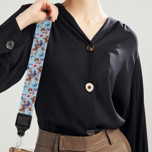 Image of Adjustable Purse Strap for Women, Crossbody Wide Handbag Strap Replacement, Sturdy Bag Strap with Silver Hardware