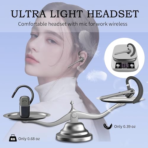 Image of 𝐃𝐫𝐮𝐦𝐬𝐭𝐨𝐧𝐞 𝟏𝟎-𝐘𝐞𝐚𝐫 𝐖𝐚𝐫𝐫𝐚𝐧𝐭𝐲 Professional Bluetooth Headset | Wireless Stereo Earphones with Mic, Noise Cancellation & Clear Calls | Ideal for Office, Travel & Daily Commute