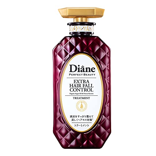 Moist Diane Thickening Conditioner for Men, Dry Itchy Scalp Treatment by Keratin, Ginseng Root & Protein, Argan Oil Conditioner for Women from Japan, 15.2 Fl Oz, EXTRA HAIR FALL CONTROL