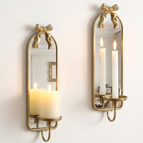 Walasis Gold Candle Sconces Wall Decor