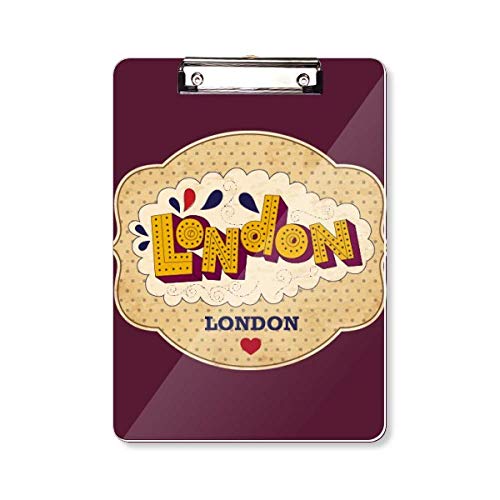 Umbrella UK London tampon britannique presse-papiers A4 rigide