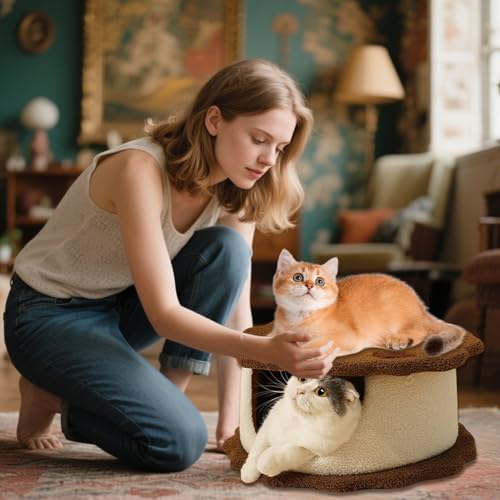 Lit pour chien et chat lavable : nid et cachette pour chiot - 4