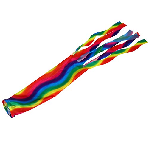 Bandeiras Decorativas de Direção de Vento Em Arco-Íris Listra Windsock Decorativo