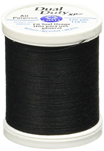 Coats Thread & Zippers Dual Duty XP hilo de uso general, 125 yardas, negro Cover