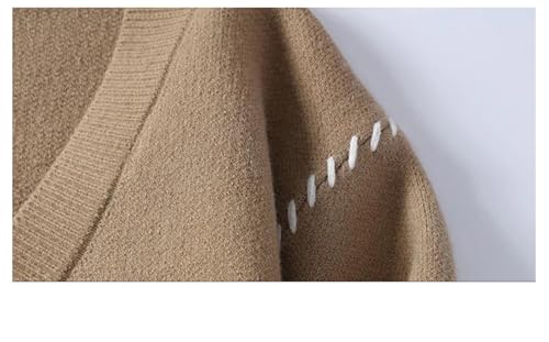 Men's V-Neck Long-Sleeved Knitted Cardigan Fashionable in Fall and Winter Japanese Style and Versatile3