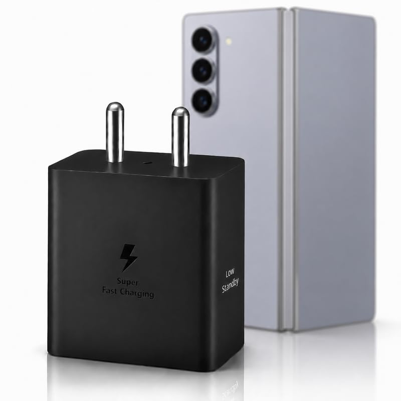 Image of 45W Type-C Super-Fast Charging Adapter High Speed Charger Compatible with Samsung Galaxy Z Fold 5 | 45watt Quick Power Delivery Charge for Z, Tab Series and Other USB-C Devices for Daily Use