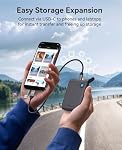 ORICO 480GB External Solid State Drive, Portable SSD up to 460MB/s, USB A and C SSD External Hard Drive USB3.2 External Storage for iPhone 17/16/15/Android/Windows/Tablet/Mac, B5PLUS-VB