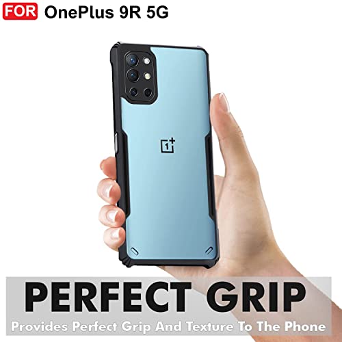 Image of Zapcase Back Case Cover for OnePlus 9R | Compatible for OnePlus 9R Back Case Cover | 360 Degree Protection Back Cover Case | Clear Case with Camera Protection | (TPU + PC | Matte Black)