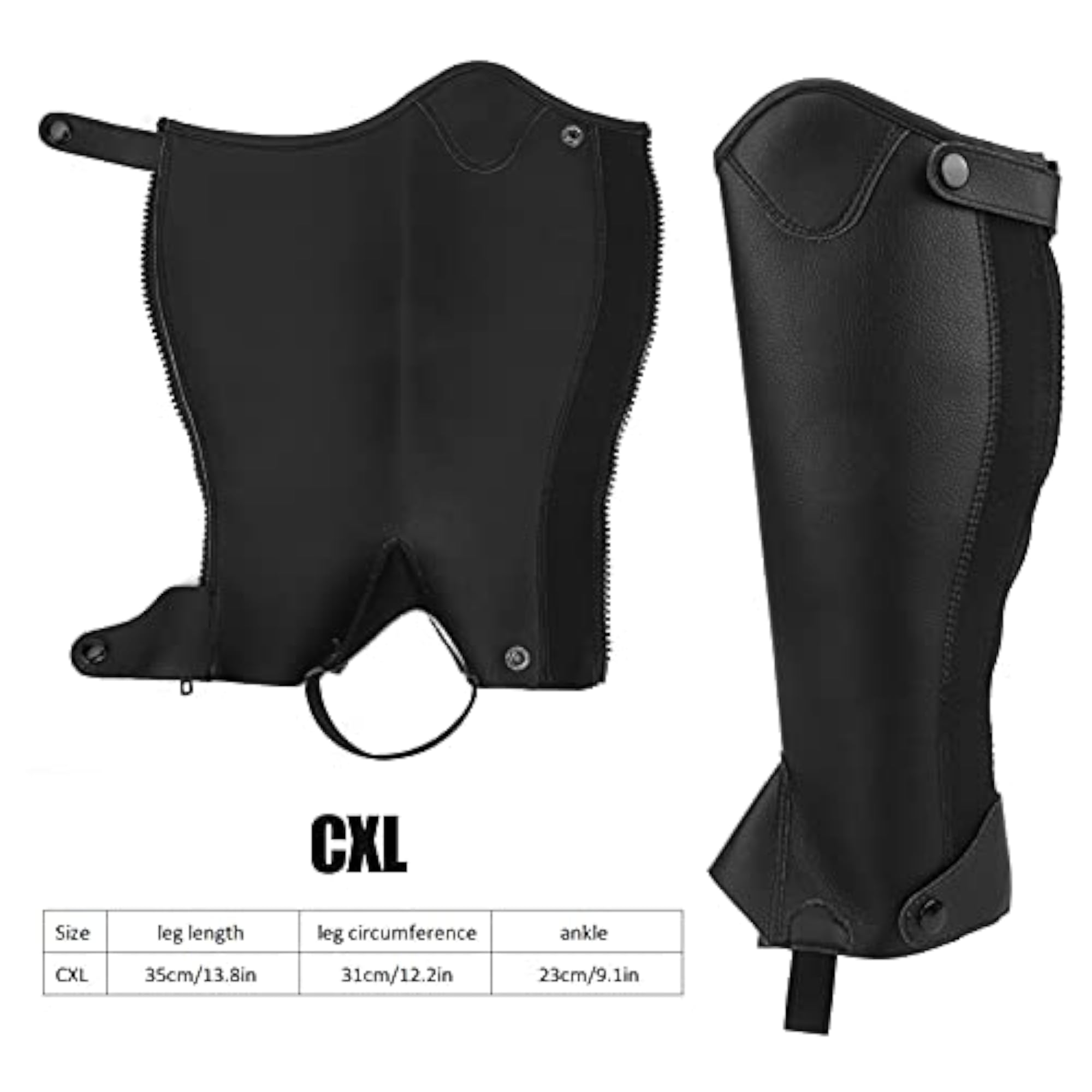 Exquisite Appearance Super Fiber Leather Half Chap
