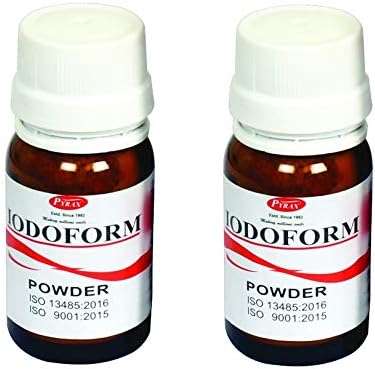 Dental Iodoform Powder Pure -15 Gm (Pack of 2 Pcs) for Dental Care