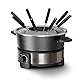 Black+Decker - Elektrisches Fondueset BXFC1000E | 1000 W | Thermostat bis 200 °C | 2 L Fassungsvermögen | Für Käse, Schokolade, Brühe & Öl | 8 Gabeln | PFOA-frei | Spülmaschinengeeignet