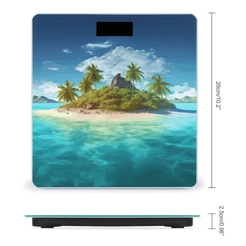 Báscula de baño digital precisa Smart Scale Tropical Island miniatura 2