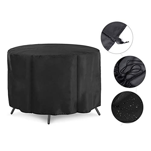Preisvergleich Produktbild Cracklight Abdeckung Gartenmöbel, Wasserdichtes Schutzhülle Gartentischabdeckung für Gartenmöbel Sitzgruppe Abdeckhaube für Runder Schnee, Regen, Wasser, Staub und UV-Strahlung valuable