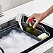 Joseph Joseph Wash & Drain Store Wash Basin Dishpan Caddy Draining Plug Carry Handles 15.5-in x 12.2-in x 8-in, Dark Gray w/Storage