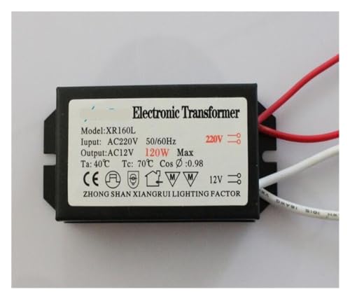 Transformateur 12V halogène 120W convertisseur AC 220V ampoule G4