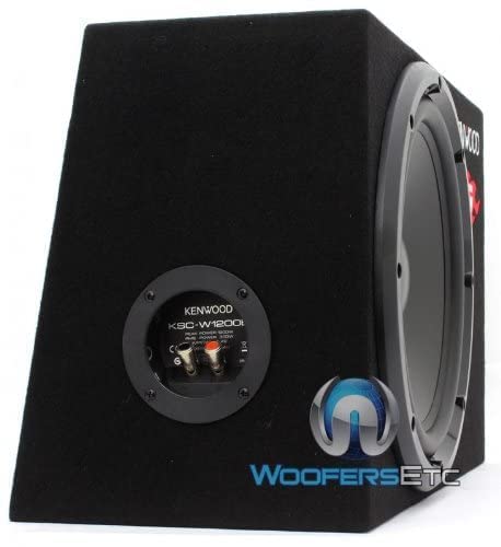 Kenwood KSC-W1200B Subwoofer (300mm, 1200 Watt),Schwarz