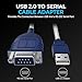 SABRENT USB 2.0 to Serial (9 Pin) DB 9 RS 232 Converter Cable, Prolific Chipset, HEXNUTS, [Windows 11/10/8.1/8/7/VISTA/XP, Mac OS X 10.6 and Above] 2.5 Feet (CB-DB9P)