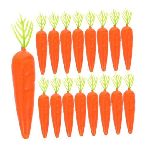 Cabilock 30Pcs Simulated Carrots Realistic Fake Vegetables for Home Decor Party Table DIY Crafts and Creative Displays Idea for Unique Occasions