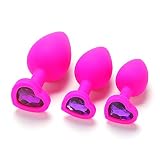 Small Size Beginner Anales Set Butt Pugs Anales Toys Soft Silicone Smooth Massage Tool for Women Men Couples, Anales Trainer Kit Beads Anales Set Body Relaxing Soft Toys MJHBYT5R (Pink)