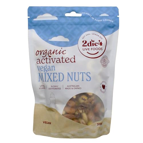 2Die4 Live Foods Activated Organic Vegan Mixed Nuts 300g