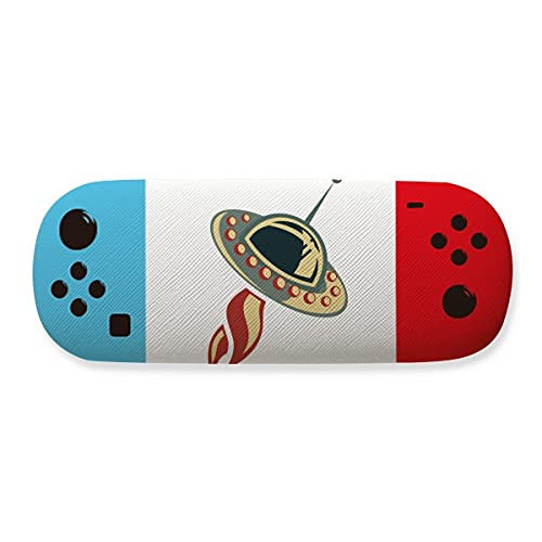 Étui de rangement pour lunettes créatif Universe Alien sur le bureau des joueurs passionnés