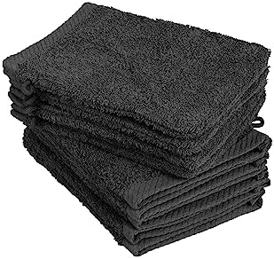 Zestaw 10 rękawic do mycia, myjki rozmiar 15x21 cm czerwone 100% bawełna