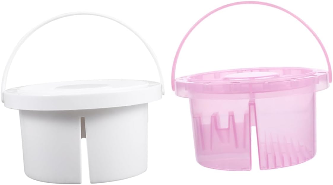 2pcs Paint Brush Washer with Holder and Color Trays Multifunctional Brush Pen Basin for Easy Cleaning Sturdy Design for Classroom and Outdoor Sketching
