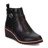 LifeStride Womens Zinfandel Ankle Boot, Black, 8.5 Wide US