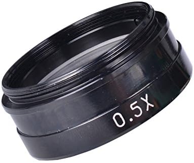 0.5X Stereo Microscope Auxiliary Barlow Lens Big Attachment Objective Lens