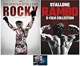 Sylvester Stallone 11 DVD Bundle ROCKY 6 FILM COLLECTION & RAMBO 5 FILM COLLECTION Includes Movie Take Art Card