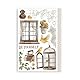 Stamperia - Washi Pad for Scrapbooks, Albums, Cards, Bullet Journals and More, Translucent and Easy to Cut, Acid Free, Perfect for Hobbies, Crafts, and Gifting (Golden Harmony) (A5) (8 Sheets)
