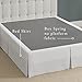 Bed Maker’s Never Lift Your Mattress Wrap Around Bed Skirt, Classic Style, Low Maintenance Wrinkle Resistant Fabric, Traditional 14 Inch Drop Length, King, White