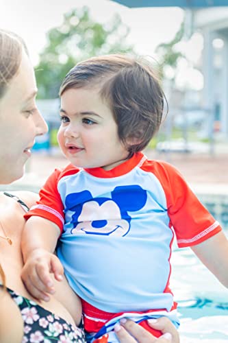 Image of Disney Mickey Mouse Rash Guard and Swim Trunks Outfit Set Infant to Toddler