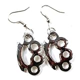  Poizen Industries Ohrhänger BIG KNUCKLEDUSTER silver